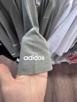 【UZ8113】adidas paxta bosilgan qisqa yengli kulrang yashil - 图片 4