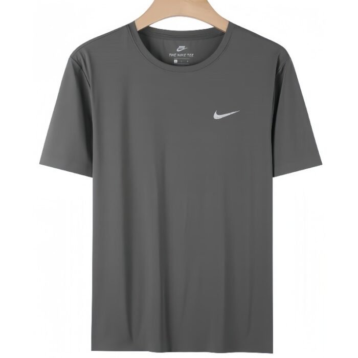 【UZ8151】nike tez quriydigan bosma kalta yengli kulrang - 图片 1