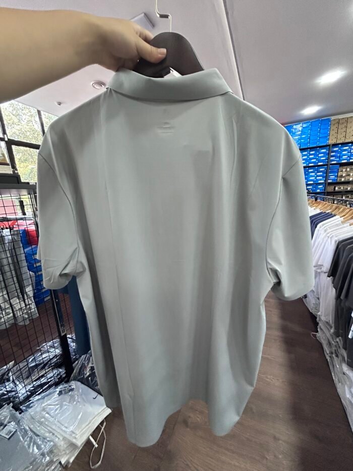 【UZ8280】adidas spaxta bosilgan polo qisqa yengli kulrang - Image 5