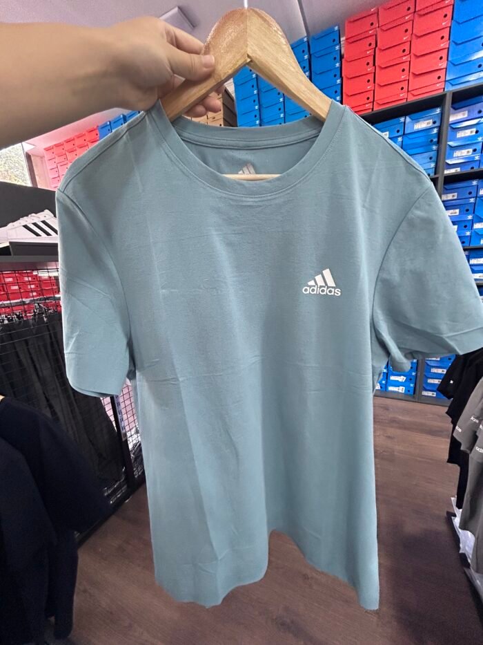 【UZ8137】adidas tez quriydigan bosilgan qisqa yengli ko'ylak ko'k rangda - 图片 3