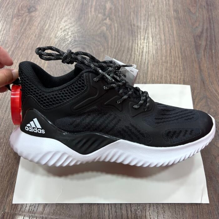 【8828】 adidas AlphaBounce Beyond Daily Walking Fitness Matosi Shock Absorbtion Nafas oluvchi, aşınmaya bardoshli, past-top kundalik yugurish poyabzali erkaklar uchun qora va oq - 图片 1
