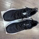 【8828】 adidas AlphaBounce Beyond Daily Walking Fitness Matosi Shock Absorbtion Nafas oluvchi, aşınmaya bardoshli, past-top kundalik yugurish poyabzali erkaklar uchun qora va oq - 图片 2