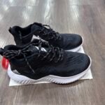 【8828】 adidas AlphaBounce Beyond Daily Walking Fitness Matosi Shock Absorbtion Nafas oluvchi, aşınmaya bardoshli, past-top kundalik yugurish poyabzali erkaklar uchun qora va oq - 图片 3