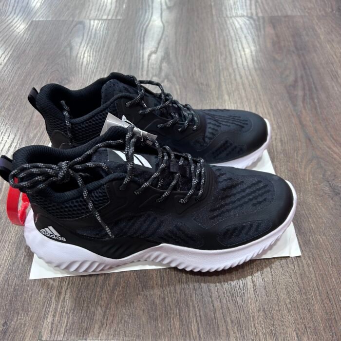 【8828】 adidas AlphaBounce Beyond Daily Walking Fitness Matosi Shock Absorbtion Nafas oluvchi, aşınmaya bardoshli, past-top kundalik yugurish poyabzali erkaklar uchun qora va oq - 图片 3