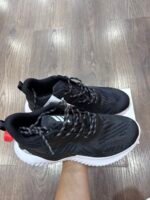 【8828】 adidas AlphaBounce Beyond Daily Walking Fitness Matosi Shock Absorbtion Nafas oluvchi, aşınmaya bardoshli, past-top kundalik yugurish poyabzali erkaklar uchun qora va oq - 图片 4