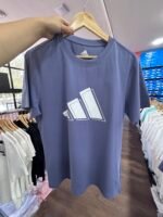 【UZ8221】adidas bosilgan qisqa yengli ko'ylak tumanli ko'k - 图片 3