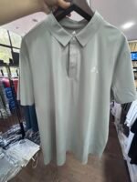 【UZ8280】adidas spaxta bosilgan polo qisqa yengli kulrang - 图片 3