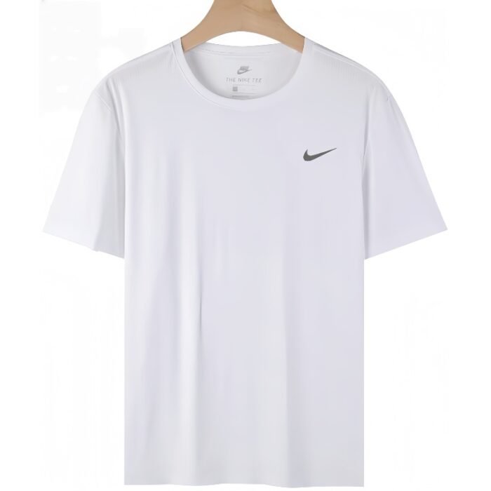 【UZ8141】nike tez quriydigan bosilgan qisqa yengli oq - Image 1