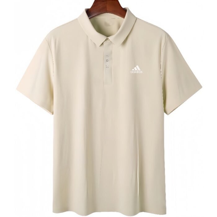 【UZ8280】nike sof paxta bosilgan polo qisqa yeng teri rangi - Image 1