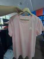 【UZ8165B】adidas toza paxta bosilgan qisqa yengli pushti ayollar - 图片 2