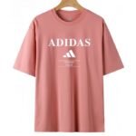 【UZ8086】adidas paxta bosilgan qisqa qisma pushti