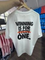 【UZ8081】nike sof paxta bosilgan qisqa yenglari oq - 图片 2