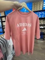 【UZ8086】adidas paxta bosilgan qisqa qisma pushti - 图片 2