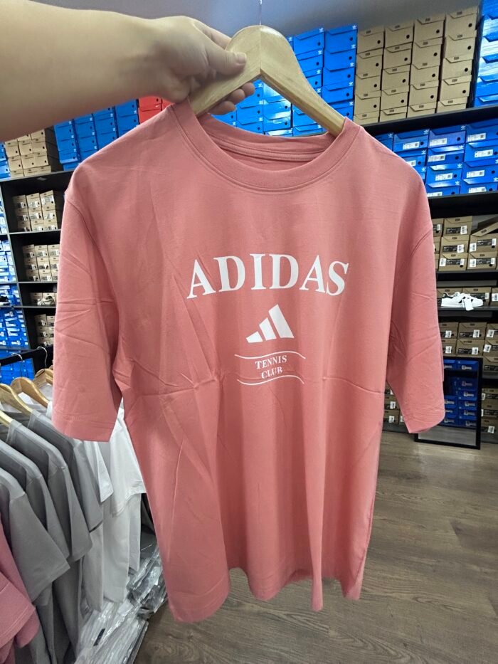 【UZ8086】adidas paxta bosilgan qisqa qisma pushti - 图片 2
