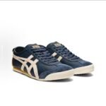 8812Onitsuka Tiger MEXICO 66 matodan yasalgan sintetik teri klassik rangga mos keladigan kundalik o'rash sirpanmaydigan zarbani yutuvchi aşınmaya bardoshli past-ko'k krossovkalar uniseks sariq ko'k - 图片 4