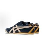8812Onitsuka Tiger MEXICO 66 matodan yasalgan sintetik teri klassik rangga mos keladigan kundalik o'rash sirpanmaydigan zarbani yutuvchi aşınmaya bardoshli past-ko'k krossovkalar uniseks sariq ko'k - 图片 3
