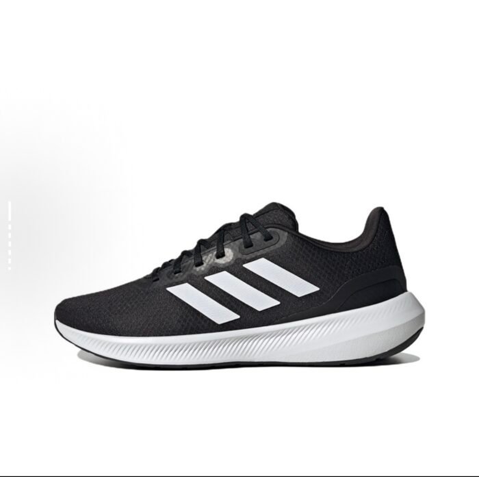8819 adidas Runfalcon 3.0 erkaklar uchun qulay, eskirishga chidamli, nafas oluvchi va zarbalarni yutuvchi past ustki poyafzal, qora va oq - 图片 1