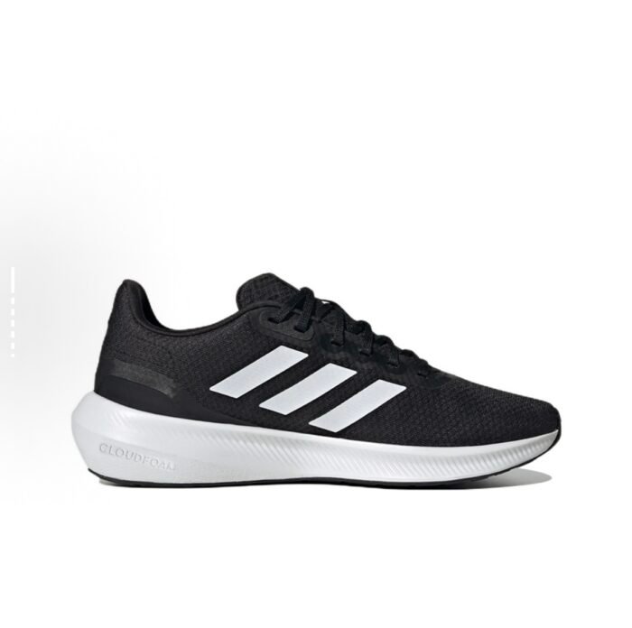 8819 adidas Runfalcon 3.0 erkaklar uchun qulay, eskirishga chidamli, nafas oluvchi va zarbalarni yutuvchi past ustki poyafzal, qora va oq - 图片 2