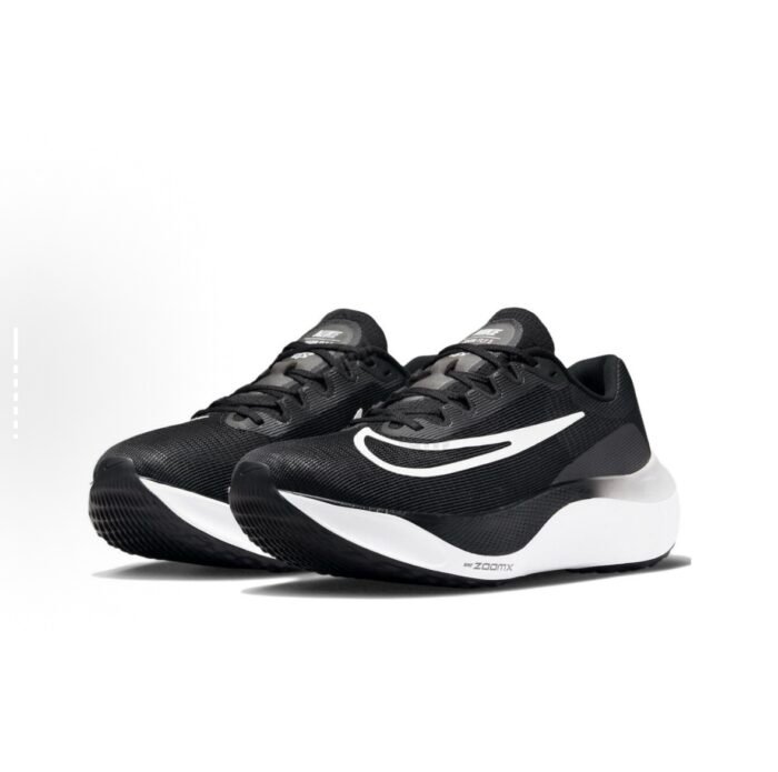 8822 NIKE Zoom Fly 5 Qora Oq Erkaklar uchun toymaslikka qarshi marafon yugurish poyabzal - 图片 3