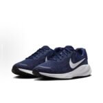 8825 Nike REVOLUTION 7 Comfort Low Top Erkaklar Yugurish Poyafzallari Moviy Oq - 图片 4