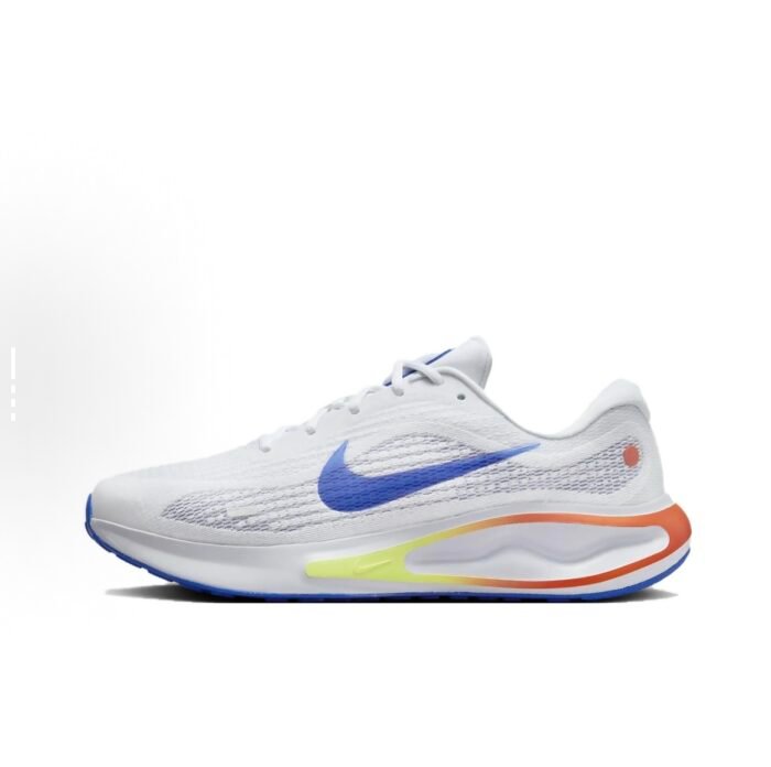 【8826】 Nike Journey Run oq va ko'k rangli uniseksli qulay yumshoq, nafas oluvchi past-top oddiy yugurish poyabzali - 图片 1