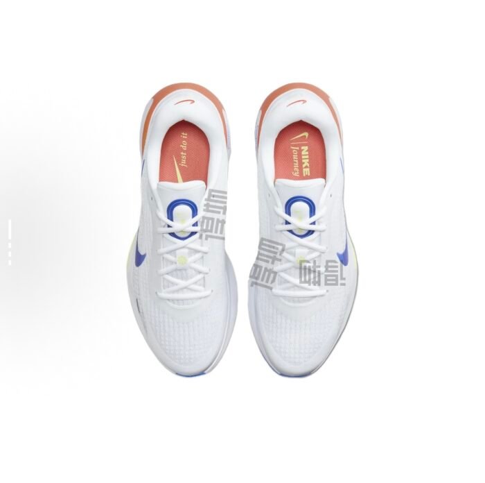 【8826】 Nike Journey Run oq va ko'k rangli uniseksli qulay yumshoq, nafas oluvchi past-top oddiy yugurish poyabzali - 图片 3