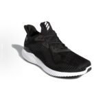 8829 adidas Alphabounce 1 Qulay mato zarbani yutuvchi sirpanmaydigan aşınmaya bardoshli, past-top erkaklar uchun ochiq poyafzal, yorqin qora va oq - 图片 3