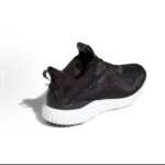 8829 adidas Alphabounce 1 Qulay mato zarbani yutuvchi sirpanmaydigan aşınmaya bardoshli, past-top erkaklar uchun ochiq poyafzal, yorqin qora va oq - 图片 4