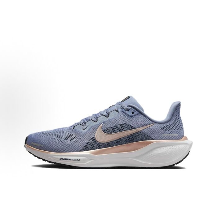 8834 Nike Pegasus 41 qulay yumshoq, sirpanmaydigan aşınmaya bardoshli, past ustki poyafzal ayollar uchun ko'k - 图片 1