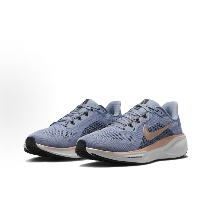 8834 Nike Pegasus 41 qulay yumshoq, sirpanmaydigan aşınmaya bardoshli, past ustki poyafzal ayollar uchun ko'k - 图片 3