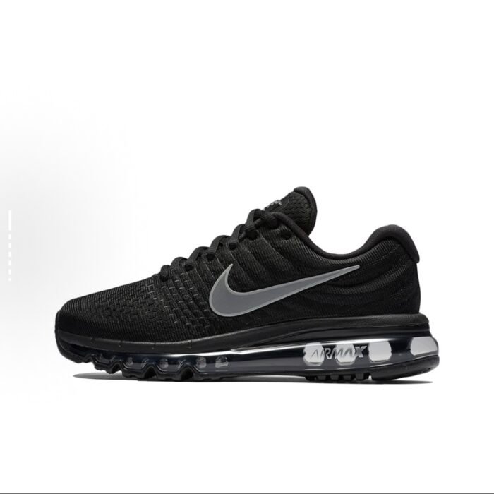 【8852】 Nike Air Max 2017 Erkaklar uchun qulay va oddiy past-to'plamli yugurish poyabzali qora - Image 1