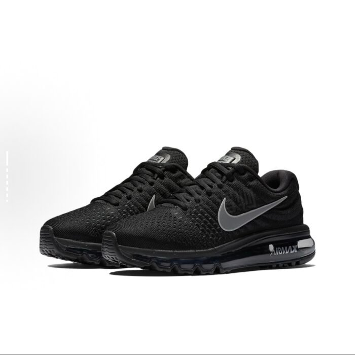 【8852】 Nike Air Max 2017 Erkaklar uchun qulay va oddiy past-to'plamli yugurish poyabzali qora - Image 3