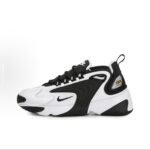 【8853】 Nike Zoom 2K Air Speed Foam Sintetik charm mato sirpanmaydigan Nafas oladigan o'rta kesilgan havo yostig'i Kundalik shahar yo'nalishi bo'ylab yugurish poyabzali Ayollar qora va oq panda