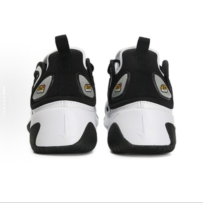 【8853】 Nike Zoom 2K Air Speed Foam Sintetik charm mato sirpanmaydigan Nafas oladigan o'rta kesilgan havo yostig'i Kundalik shahar yo'nalishi bo'ylab yugurish poyabzali Ayollar qora va oq panda - 图片 5