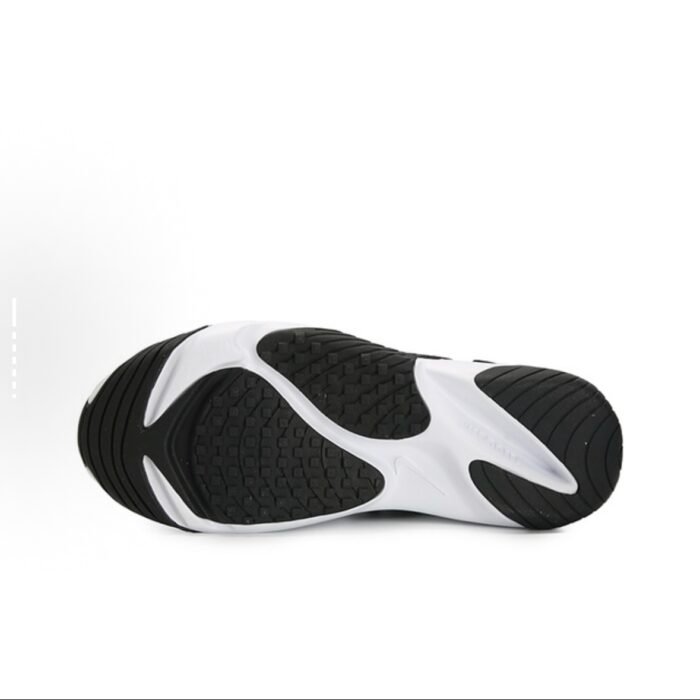 【8853】 Nike Zoom 2K Air Speed Foam Sintetik charm mato sirpanmaydigan Nafas oladigan o'rta kesilgan havo yostig'i Kundalik shahar yo'nalishi bo'ylab yugurish poyabzali Ayollar qora va oq panda - 图片 4