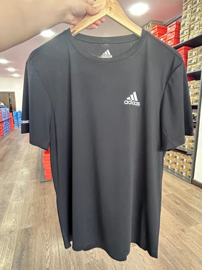 【UZ8619】adidas Sport tez quriydigan qisqa yengli qora - Image 4