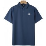 【UZ8173】Nike paxta bosilgan polo qisqa yengli ko'k ko'k