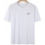 【UZ8112】nike sof paxta bosilgan qisqa yenglari oq