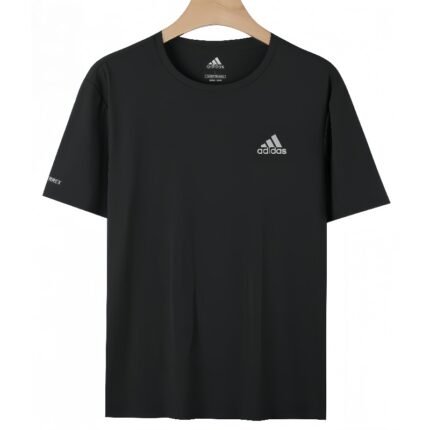 【UZ8619】adidas Sport tez quriydigan qisqa yengli qora