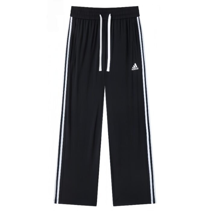 【UZ8271】adidas kundalik shimlari chiziqli kulrang - 图片 1