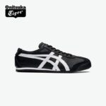 【8808】Onitsuka Tiger MEXICO 66™ yozgi erkaklar va ayollar retro qora sport poyabzali qora