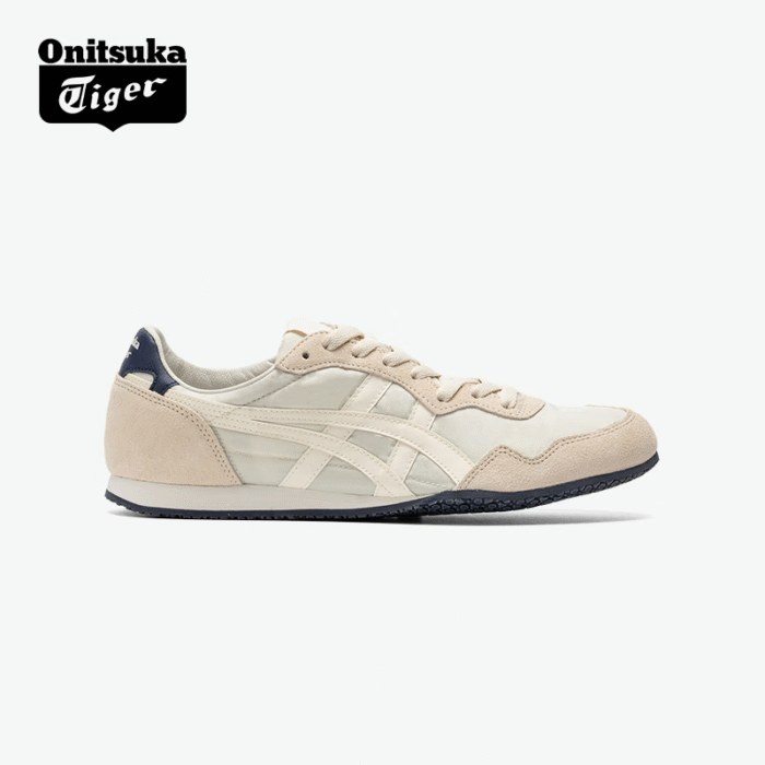 【8801】Onitsuka Tiger SERRANO™ Yozgi Erkaklar va Ayollar uchun qulay past-top moda sport kundalik poyabzali bej 36 - 图片 1