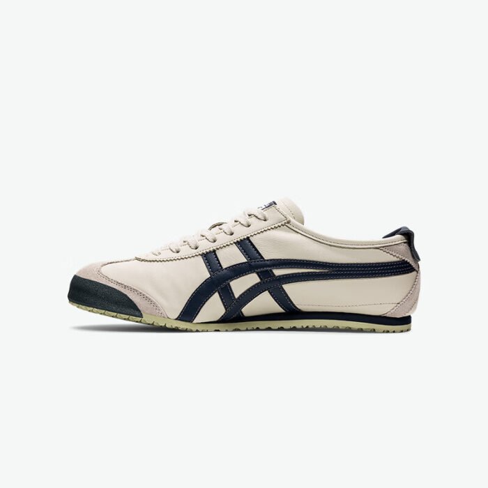【8804】Onitsuka Tiger MEXICO 66™ yozgi retro erkaklar va ayollar sport poyafzallari bej/ko‘k - 图片 3