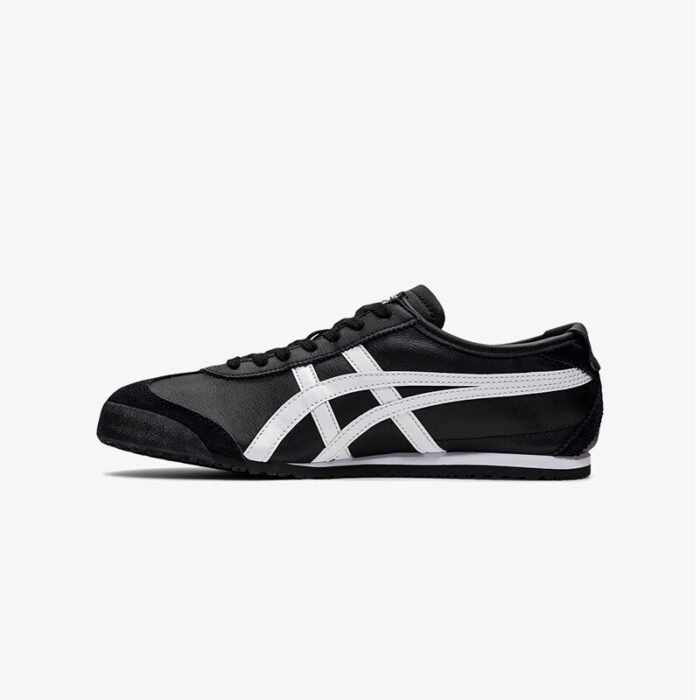 【8808】Onitsuka Tiger MEXICO 66™ yozgi erkaklar va ayollar retro qora sport poyabzali qora - 图片 3