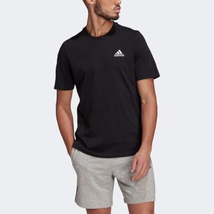 adidas · authentic black cotton T-shirt